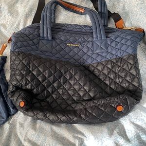 MZ Wallace Medium Sutton Deluxe Bag, Blue and Black